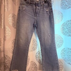 Studio Blue Classic Light Blue Women's Cropped Flare Jeans